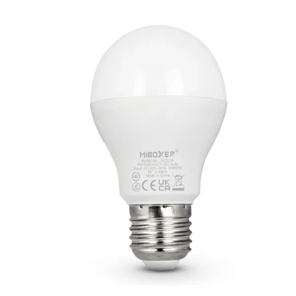 LEDprodukt LED žiarovka 6W E27 DUAL WHITE + RGB