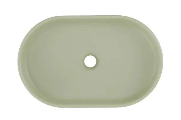 ArtCom Keramické umývadlo RIVER 2 E-6594 | olivový mat 55 x 35 cm