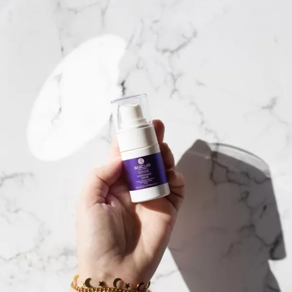 BasicLab Dermocosmetics Esteticus korekčné sérum proti pigmentovým škvrnám 0.05% Pure Retinal 15 ml