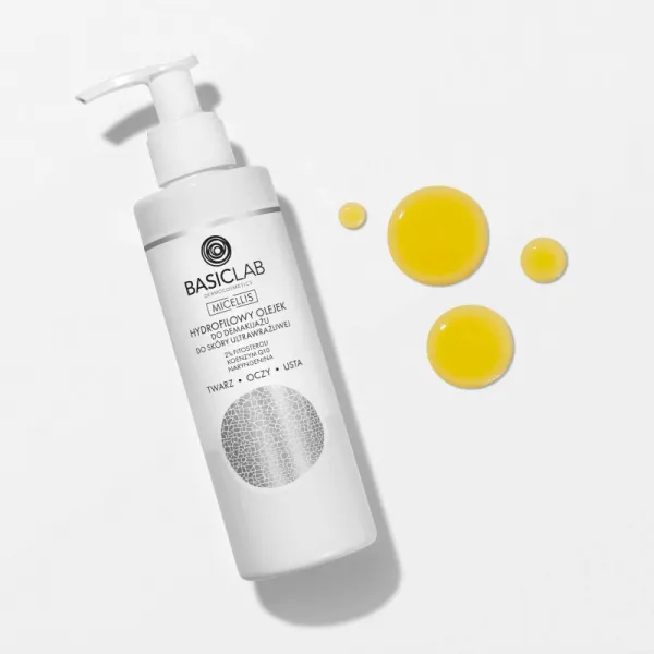 BasicLab Dermocosmetics Micellis čistiaci a odličovací olej pre veľmi citlivú pleť 200 ml