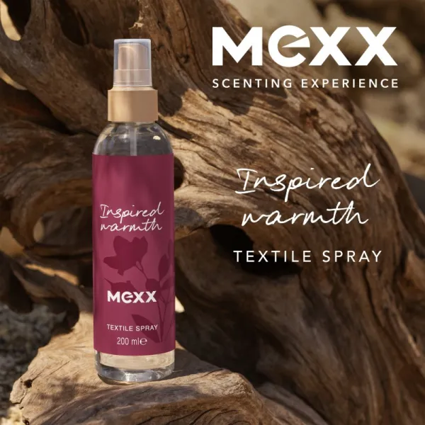 Mexx Inspired Warmth osviežovač textílií 200 ml