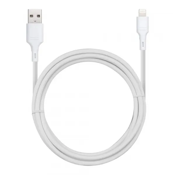 BlueStar kábel USB - Lightning 1 m, biely