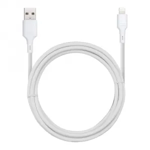 BlueStar kábel USB - Lightning 1 m, biely