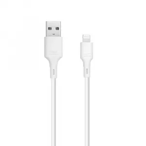 BlueStar kábel USB - Lightning 1 m, biely