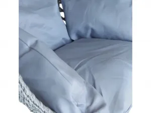 JAKS Závesné hojdacie kreslo Premium s poduškou šedé