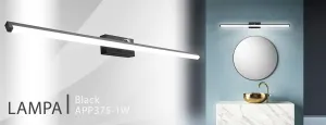 TooLight Kúpeľňové svietidlo 20W 100CM APP375-1W čierne