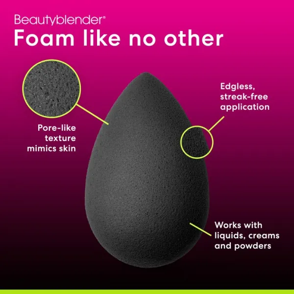 beautyblender® Original hubka na make-up Pro Black 1 ks