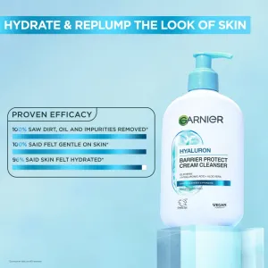 Garnier Skin Naturals Hyaluronic Aloe upokojujúci čistiaci krém s kyselinou hyalurónovou 250 ml