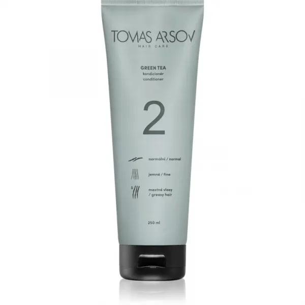 Tomas Arsov Green Tea Rinse Off Conditioner kondicionér pre každodenné použitie na rozstrapkané končeky vlasov 250 ml
