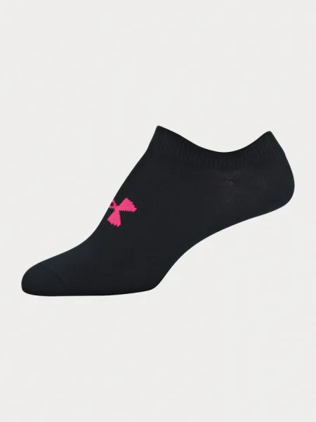 Sada šesti Čierných holčičích ponožek Essential Under Armour