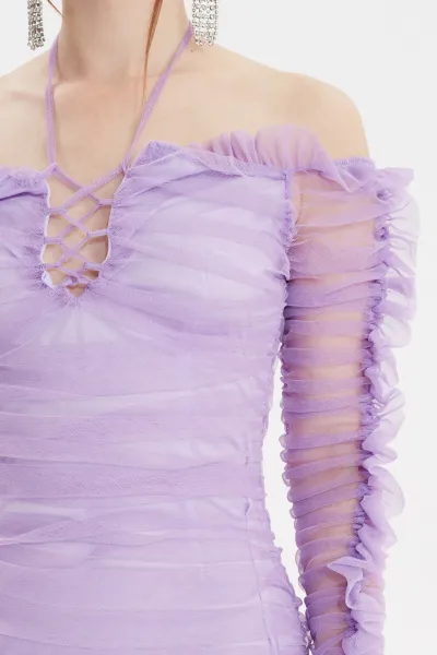 Dámske šaty Trendyol Tulle Detailed