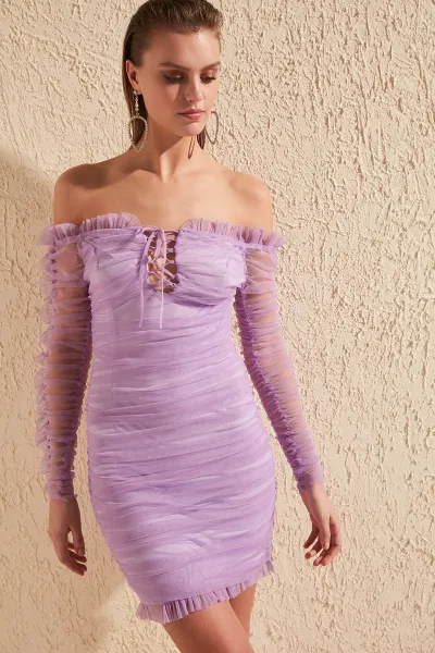 Dámske šaty Trendyol Tulle Detailed