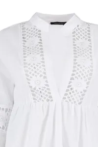 Trendyol Beige Mini Woven Lace Detailed 100% Cotton Beach Dress