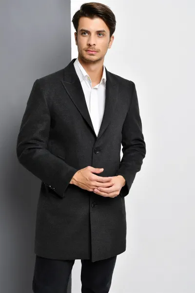 PLT8390 DEWBERRY MEN'S COAT-ANTHRACITE