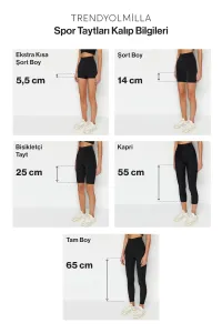 Trendyol Black Fitness Motorkárske/Cyklistické legíny