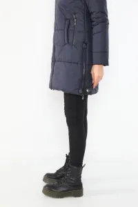 Z6668 DEWBERRY WOMEN'S COAT-NAVY BLUE