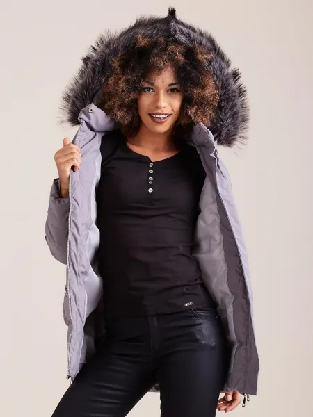 Dámska bunda Fashionhunters Hooded