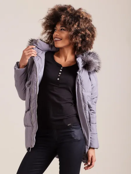 Dámska bunda Fashionhunters Hooded