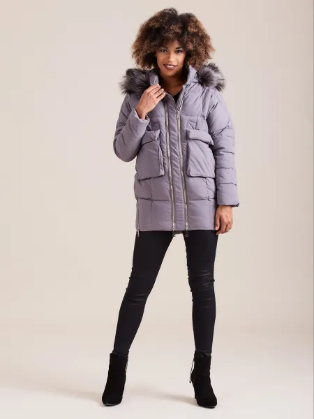 Dámska bunda Fashionhunters Hooded