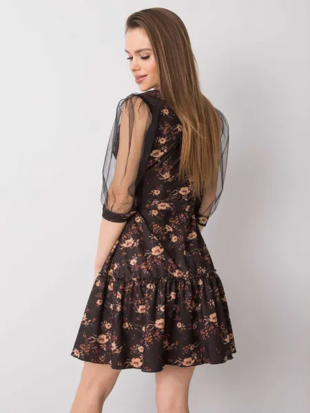 Dress-LK-SK-508378.31P-black-beige
