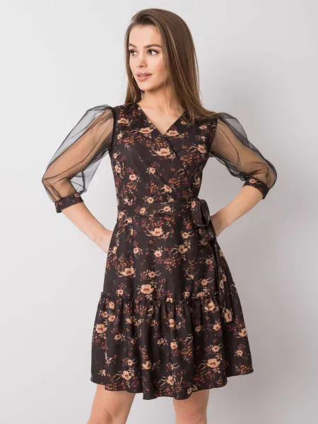 Dress-LK-SK-508378.31P-black-beige