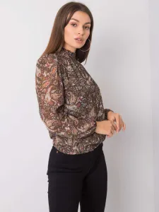 Blouse-D50039F11031A-dark green