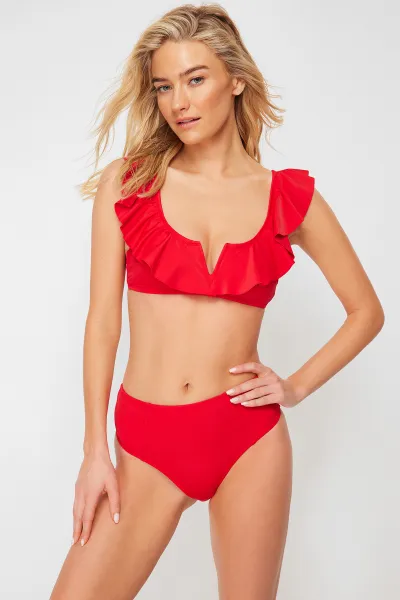 Dámske plavky spodný diel Trendyol High Waist