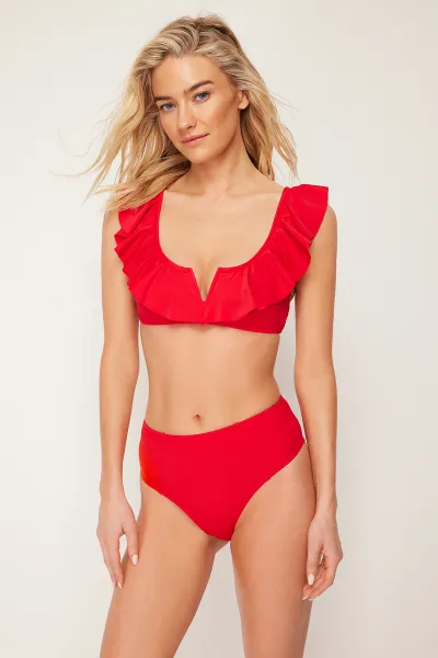 Dámske plavky spodný diel Trendyol High Waist