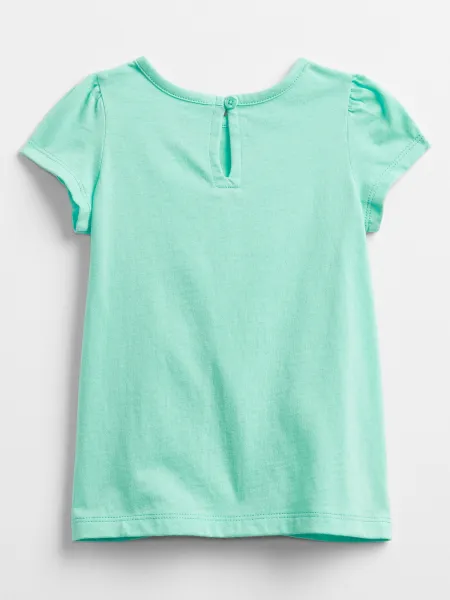 Baby tričko GAP Logo dress Tyrkysová