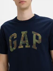 GAP V-SS CAMO ARCH LOGO TEE Modrá