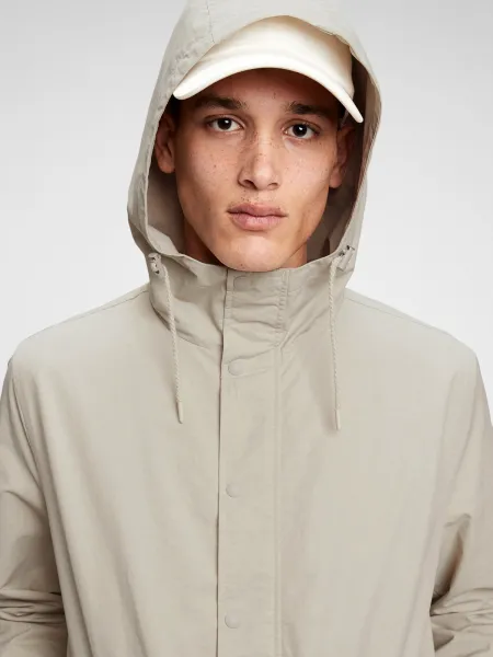 GAP Bunda nylon anorak Šedá