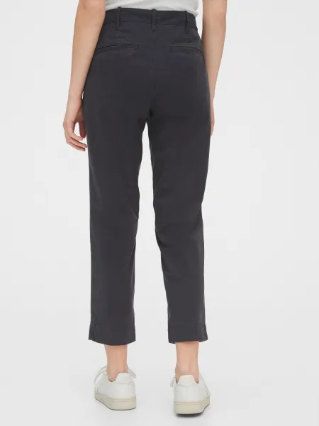 GAP Nohavice straight khakis Čierna