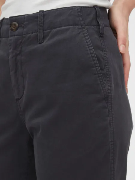 GAP Nohavice straight khakis Čierna
