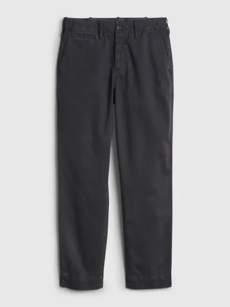 GAP Nohavice straight khakis Čierna