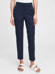 GAP Nohavice slim ankle pants Modrá