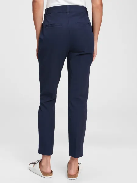 GAP Nohavice slim ankle pants Modrá