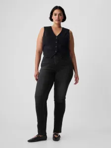 Černé dámské džíny GAP High rise cigarette with secret smoothing pockets