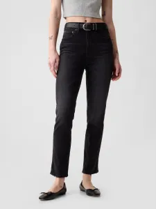 Černé dámské džíny GAP High rise cigarette with secret smoothing pockets