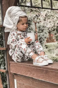 Boto Detské trblietavé ružové zlato-bling zlato