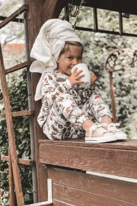 Boto Detské trblietavé ružové zlato-bling zlato