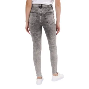 Šedé dámske skrátené skinny fit rifle Diesel Slandy