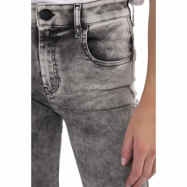 Šedé dámske skrátené skinny fit rifle Diesel Slandy