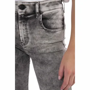 Šedé dámske skrátené skinny fit rifle Diesel Slandy