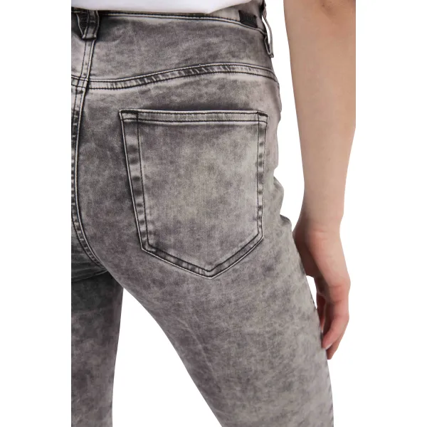 Šedé dámske skrátené skinny fit rifle Diesel Slandy