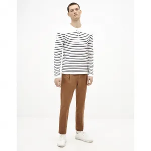 Modro-biely pánsky pruhovaný sveter Celio
