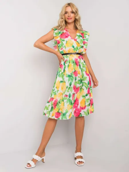Dress-DHJ-SK-13198-1.75-white-pink
