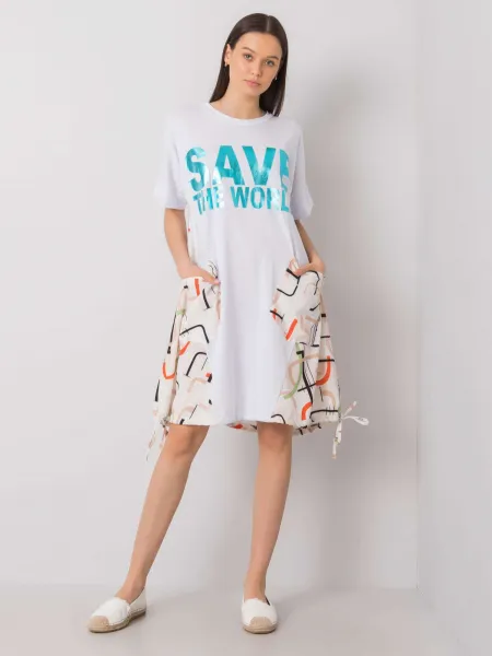 Dress-DHJ-SK-13117.41P-white-beige