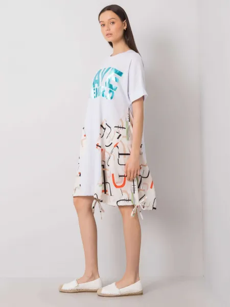 Dress-DHJ-SK-13117.41P-white-beige