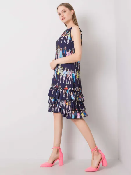 Dress-CHA-SK-0834.90P-navy blue