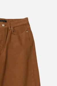 Trendyol Camel Slit Vysoký pás Široké nohavice Nohavice